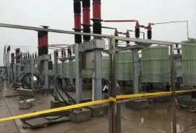 Installation site of filter compensation FC+TCR for 35KV electric arc furnace and intermediate frequency furnace at Qingyuan Taiye Steel Plant
